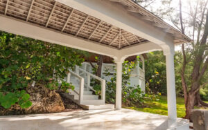 Inside view of a psilocybin retreat center in Negril, Jamaica
